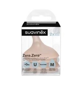 SUAVINEX TETTARELLA x BIBERON ZERO.ZERO M FLUSSO MEDIO 2PZ