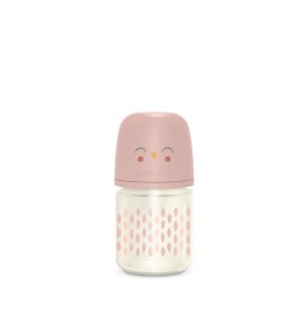 SUAVINEX BIBERON 150ML SILICONE BONHOMIA PIUMA ROSA