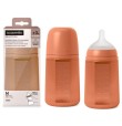 SUAVINEX SELECTION BIBERON SILICONE 240ML ORANGE SUNSET FLU
