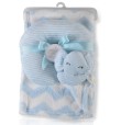 CANGAROO COPERTA HUG & CRADLE SAMMY 75X90 BLU MONI