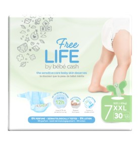 FREELIFE TG.7 XXL +15KG 30PZ BY BEBE CASH 500274700