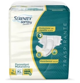SERENITY PANNOLONE MUTANDINA SENSIT.SUPER TG.XL 15PZ