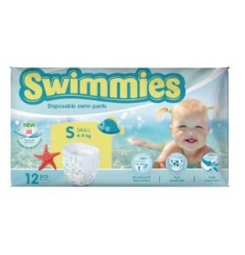 SWIMMIES TG.S 4-9KG 12PZ PANNOLINO x PISCINA ART.271602