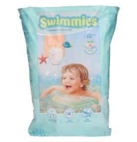 SWIMMIES TG.L 12-17KG 10PZ PANNOLINO x PISCINA ART.271604