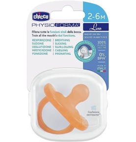 CHICCO GOMMOTTO PHYSIO FORMA SOFT LUXE 2-6M 1PZ ARANCIO
