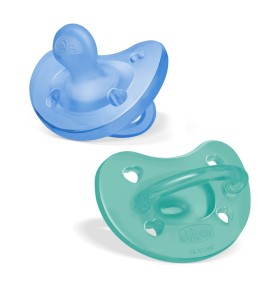 CHICCO GOMMOTTO PHYSIO SOFT AZZURRO 6-16MESI 2PZ