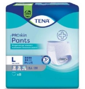I pantaloni Tena Pants Super S sono uno slip assorbente per uomini o donne con gravi perdite urinarie. Adatto per uso prolungato