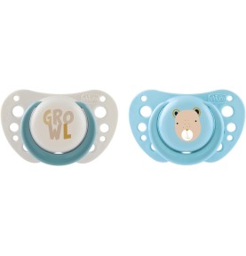CHICCO SUCCHIETTO AIR 2-6M 2PZ SILICONE AZZURRI