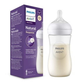 AVENT BIBERON NATURAL 3.0 PLASTICA TRASPARENTE 330ML 3M+ 4G
