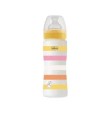 CHICCO BIBERON WB PLASTICA ORANGE 330ML SILICONE FL.VEL