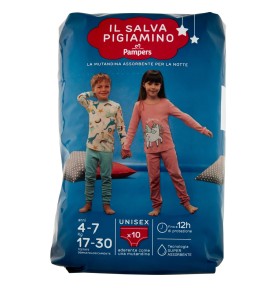 PAMPERS SALVAPIGIAMINO TG.S/M 4-7 ANNI KG.17-30 PZ 10 UNISE