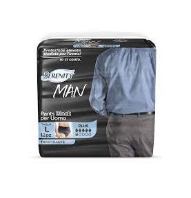 SERENITY MAN PANTS PLUS BLACK TG.L 12PZ