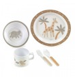 U56 JANE SET PAPPA MELAMINA 5PZ x MICROONDE WILD