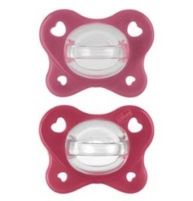 CHICCO GOMMOTTO PHYSIO DUAL SOFT ROSA 16-36M 2PZ