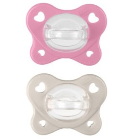 CHICCO GOMMOTTO PHYSIO DUAL SOFT ROSA 6-16M 2PZ