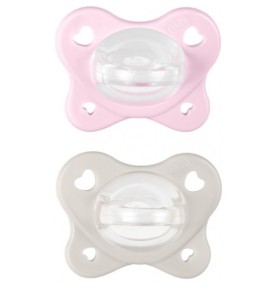 CHICCO GOMMOTTO PHYSIO DUAL SOFT ROSA 2-6M 2PZ