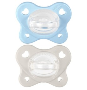 CHICCO GOMMOTTO PHYSIO DUAL SOFT BLU 2-6M 2PZ