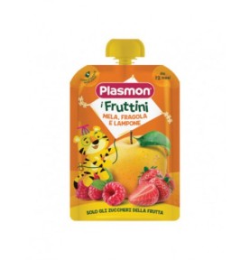 PLASMON I FRUTTINI MELA FRAGOLA E LAMPONE 130GR