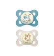MAM 2 SUCCHIETTI ORIGINAL NIGHT 2-6M SILICONE MASCHIO