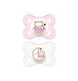 MAM 2 SUCCHIETTI ORIGINAL NIGHT 2-6M SILICONE FEMMINA