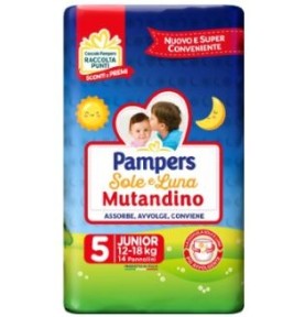 SOLELUNA MUTANDINO SING.JUNIOR 12-18KG PZ.14 PAMPERS