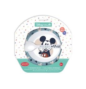 DISNEY BABY SET PIATTO E CUCCHIAIO MICKEY ART.10478