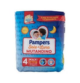 SOLELUNA MUTANDINO SING.MAXI 8-15KG PZ.15 PAMPERS