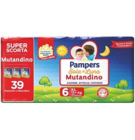 SOLELUNA MUTANDINO TRIO XL 15+KG 39PZ PAMPERS