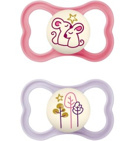 MAM 2 SUCCHIETTI AIR NIGHT 16M+ SILICONE FEMMINA