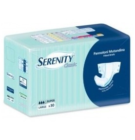 SERENITY PANNOLONE MUTANDINA SUPER CLASSIC LARGE 30 PZ