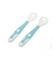 KIOKIDS SET POSATE FLESSIBILI AZZURRE(CUCCHIAIO FORCHETTA S