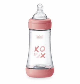 CHICCO BIBERON PERFECT 5 PLAST.GIRL 240ML FL.MEDIO SILI