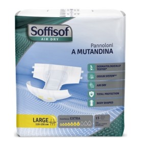 SOFFISOF PANNOLONE A MUTANDINA TG.L 15PZ ASSORBENZA EXTRA