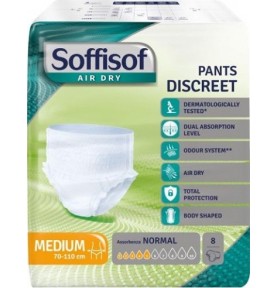 SOFFISOF PANTS DISCREET TG.L NORMAL 7PZ