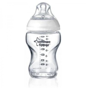 TOMMEE TIPPEE BIBERON VETRO 250ML 0M+ FLUSSO LENTO