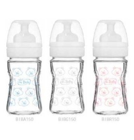 I'M BABY BIBERON VETRO LUXURY 150ML 0M+ ANTICOLICA SLOW ASS