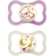 MAM 2 SUCCHIETTI AIR NIGHT SILICONE 6M+ FEMMINA