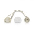 CANGAROO CIUCCIO CON CLIP STELLA GRIGIO