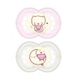 MAM 2 SUCCHIETTI ORIGINAL NIGHT 6+ MESI SILICONE FEMMINA