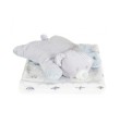 CANGAROO COPERTA CON PELUCHE SLEEPY BEAR GRIGIO