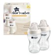 TOMMEE TIPPEE BIBERON NS 340ML 3M+ FLUSSO MEDIO BIANCO 2PZ