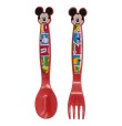 DISNEY BABY SET 2 POSATE IN PLASTICA MICKEY MOUSE ART.74316