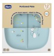 CHICCO PIATTO PORZIONATO 12M+ AZZURRO