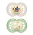MAM 2 SUCCHIETTI ORIGINAL NIGHT SILICONE 16M+ NEUTRO