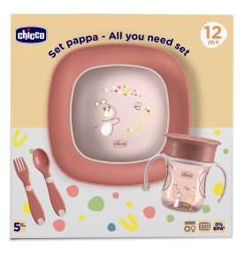 CHICCO SET PAPPA 12M+ ROSA