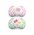 NUVITA SUCCHIETTI AIR SILICONE 2PZ VERDE/ROSA 0M+ ALPF0007