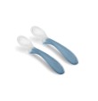 NUVITA SET 2 CUCCHIAINI SILICONE 6M+ POWDER BLU PPPL0206