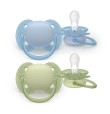 AVENT SUCCHIETTI ULTRA SOFT 0-6M PASTELLO BLU E VERDE