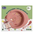 CHICCO SET PAPPA 6M+ CON CUCCHIAIO ROSA