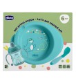 CHICCO SET PAPPA 6M+ CON CUCCHIAIO AZZURRO
